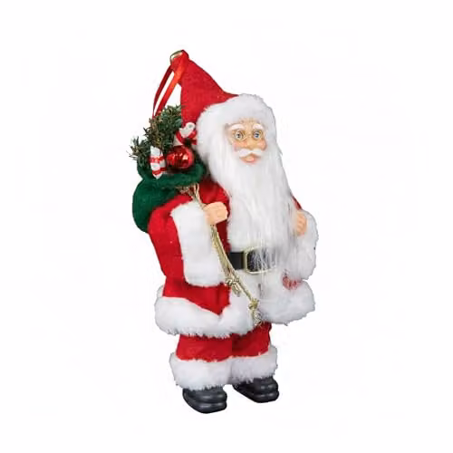 Samuel Alexander Red and White Traditional Hanging Santa Christmas Pendant, 24 cm – 4