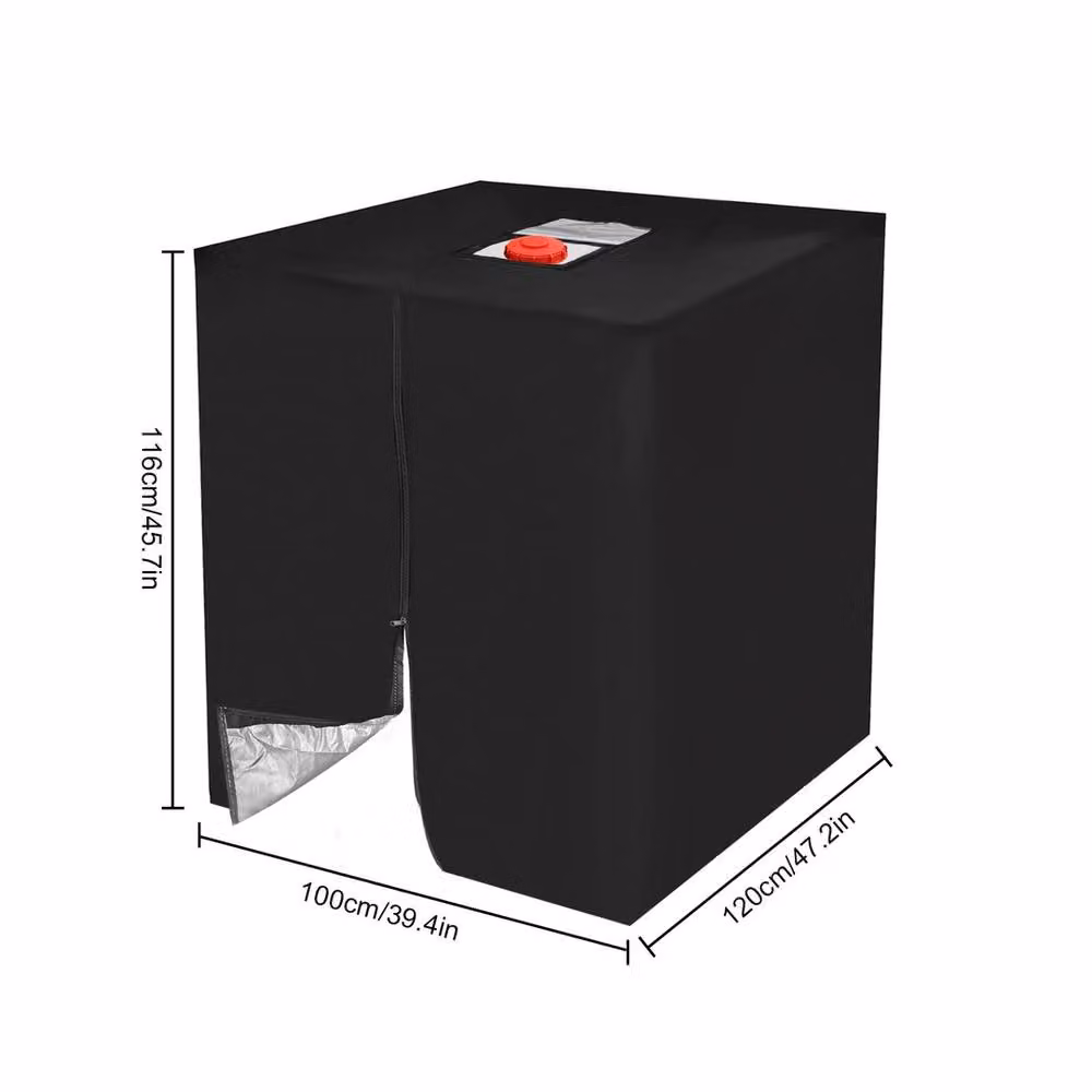 FLAVORA UV Resistant Protective Cover for 1000L, Black, W/D: 100 x 100 cm – 2