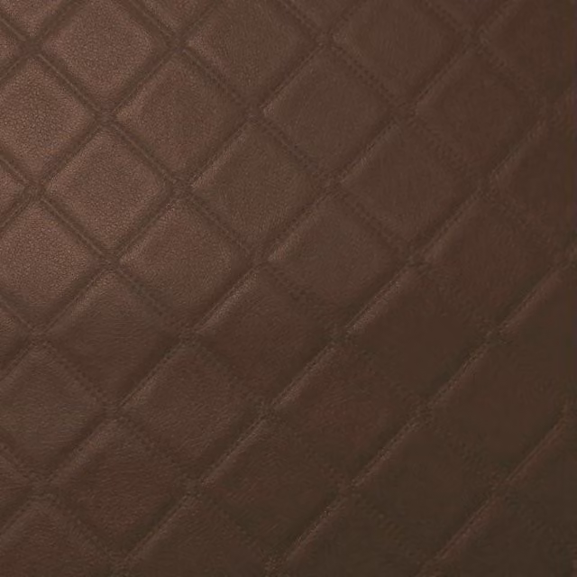 Terrys Trellis Embossed Vinyl Upholstery Fabric in Brown