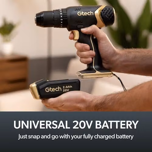Gtech Rechargeable Combi Drill in Black and Gold – 6