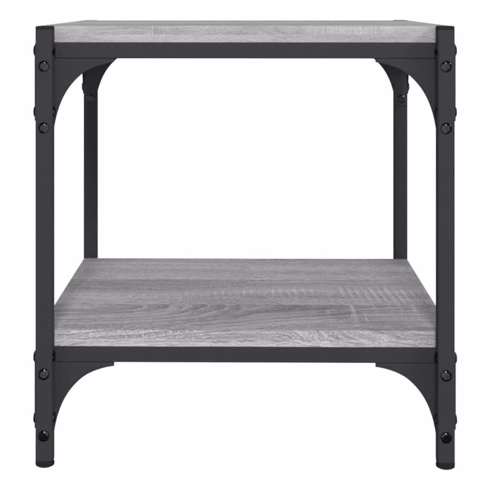 Berkfield Home Grey Sonoma TV Cabinet in Engineered Wood and Steel, W/D/H: 40 x 33 x 41 cm – 5