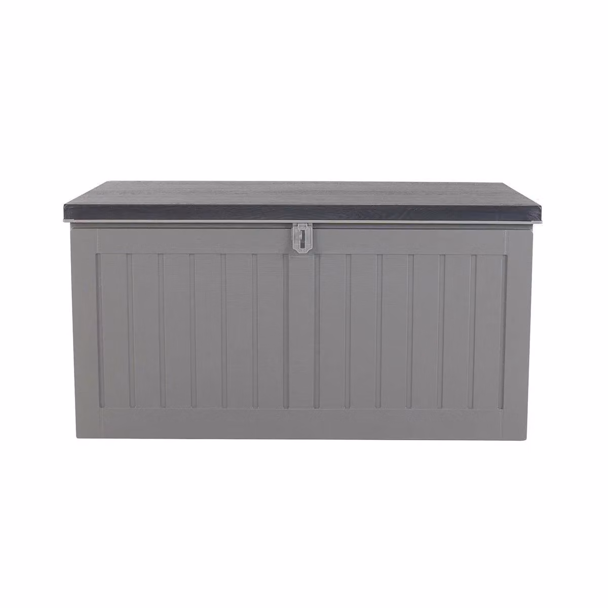 Charles Bentley Grey Plastic and Steel Outdoor Garden Storage Box, W/D/H: 96 x 49.3 x 45.8 cm – 2