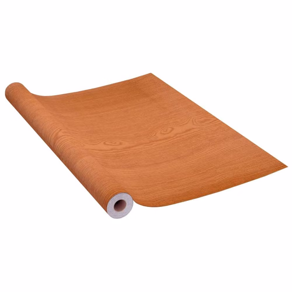 Berkfield Home Self-adhesive PVC Door Films, 4 Pieces, Light Oak Brown, W: 90 cm, H: 210 cm – 3