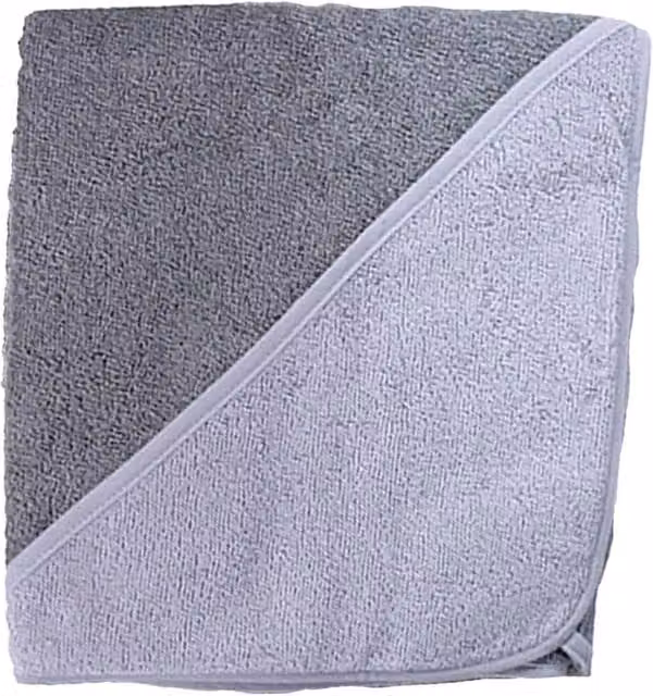 ARTG Babiezz Fluffy Cotton Hooded Baby Towel in Grey – 1