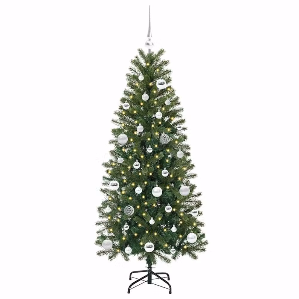 Berkfield Home Artificial Green Christmas Tree with 150 LEDs, Height: 150 cm – 3