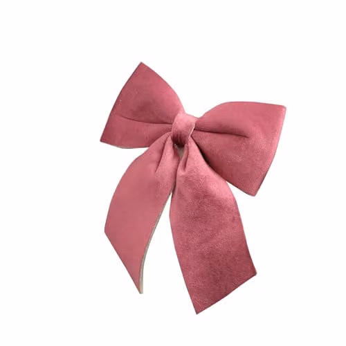 Melody Maison Set of 4 Red and Pink Vintage Christmas Bows – 3