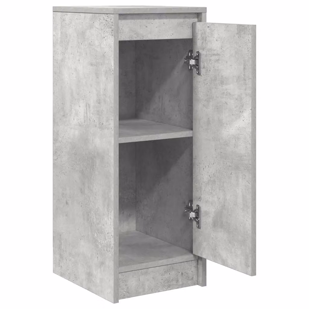 Berkfield Home Sideboard in Concrete Grey, MDF, W/D/H: 29.5 x 34 x 76 cm – 2
