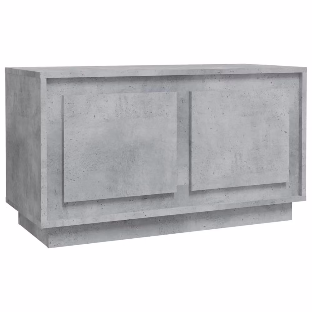 Berkfield Home Modern TV Cabinet in Concrete Grey, W/D/H: 80 x 35 x 45 cm – 2