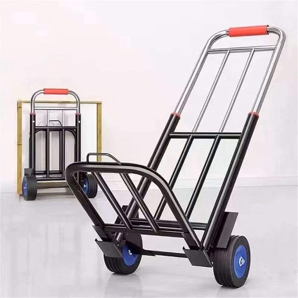 SPETLEK Folding Hand Sack Trolley Cart in Black Carbon Steel – 3