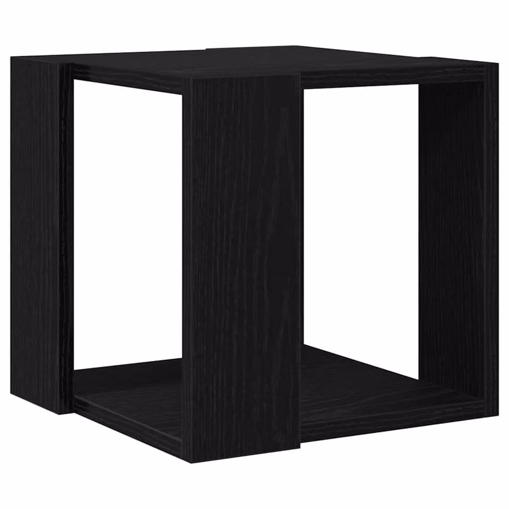 Berkfield Home Modern Square Coffee Table in Black Oak MDF, W/D/H: 32 x 32 x 30 cm – 3