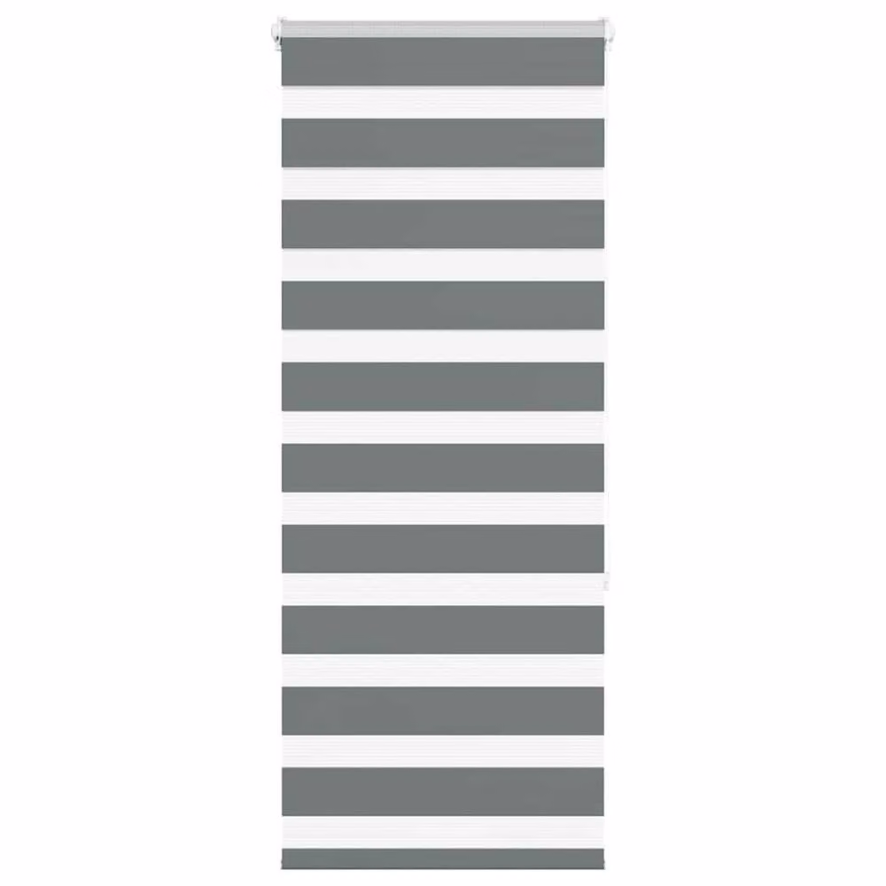 Berkfield Home Elegant Zebra Blind in Dark Grey, W: 65 cm, H: 150 cm – 2