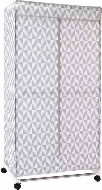 Groundlevel 2 Tier Electric Heated Clothes Dryer with Cover in Silver and Grey