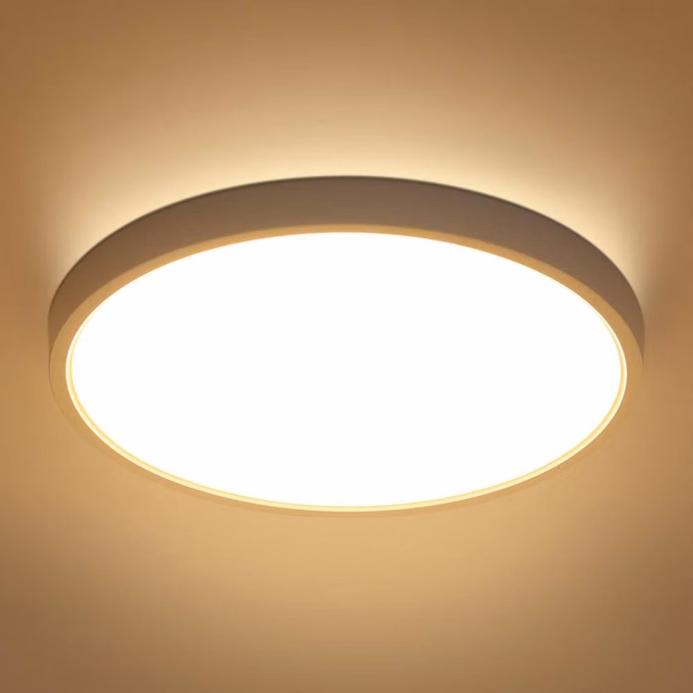 Pheashine White Round Ultra-Thin LED Ceiling Light, 3000K Warm White, IP65, Diameter: 40 cm – 2