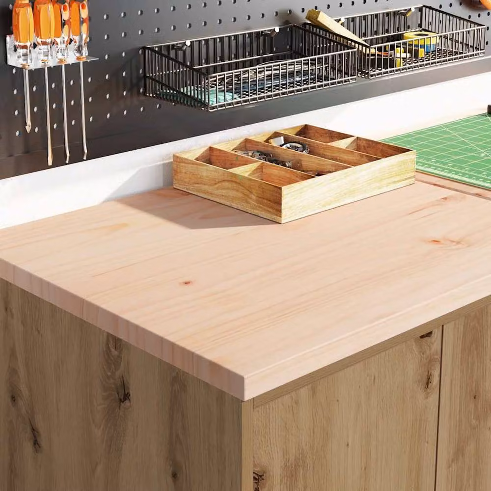 Berkfield Home Artisan Oak Garage Cabinets, 2 Piece Set in Brown – 2