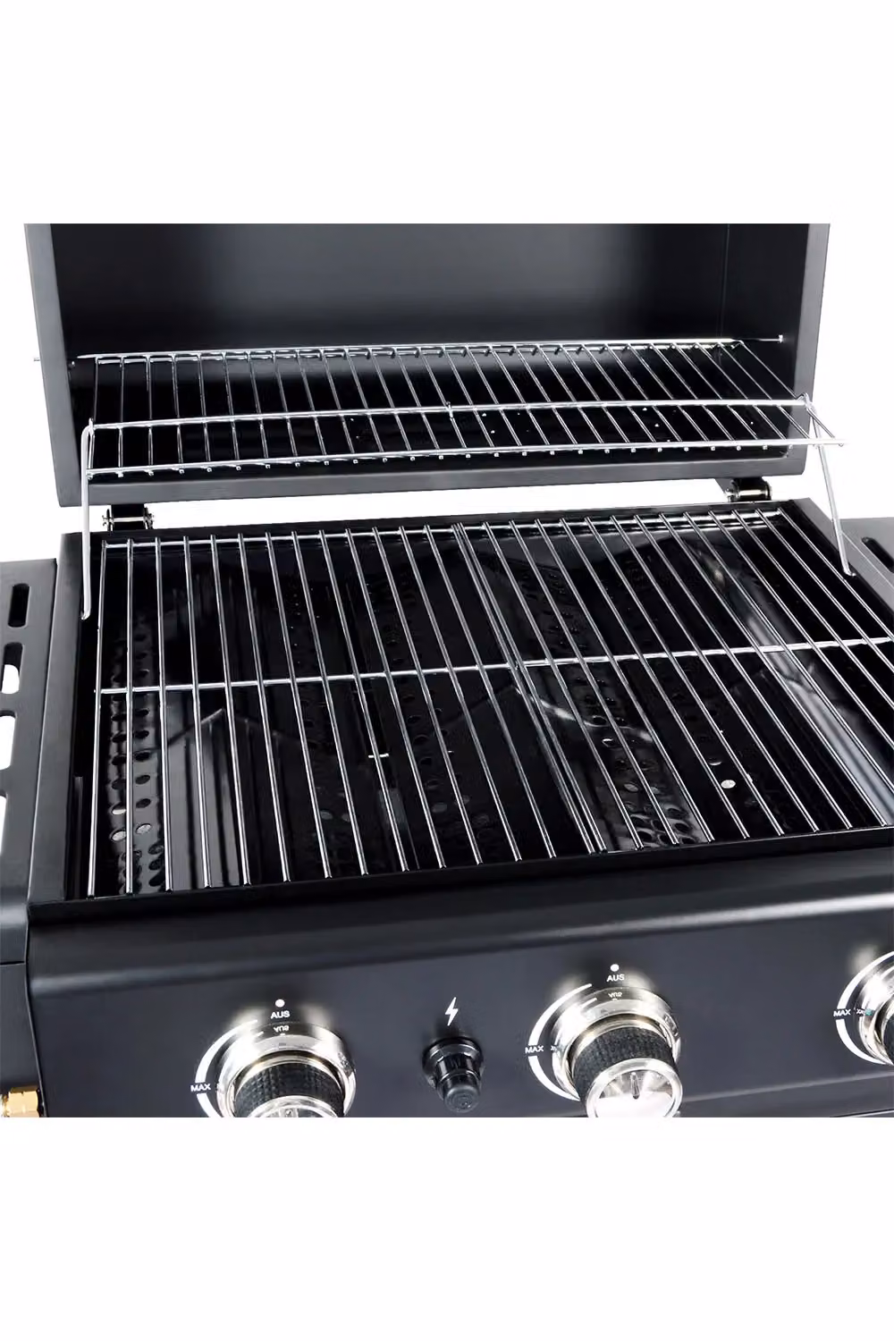 Living and Home Smart 3-Burner Propane Gas Grill with Wheels and Warming Rack in Black – 4