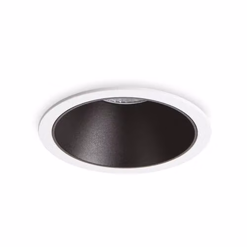 Netlighting Game LED Round Recessed Spotlight in Black and White