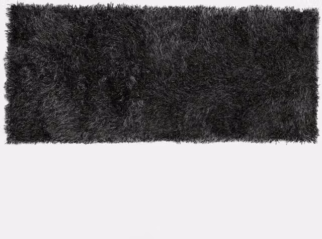 Sienna Home Shaggy Fluffy Glitter Rug in Grey Anthracite, W: 60 cm, Pile Height: 5 cm