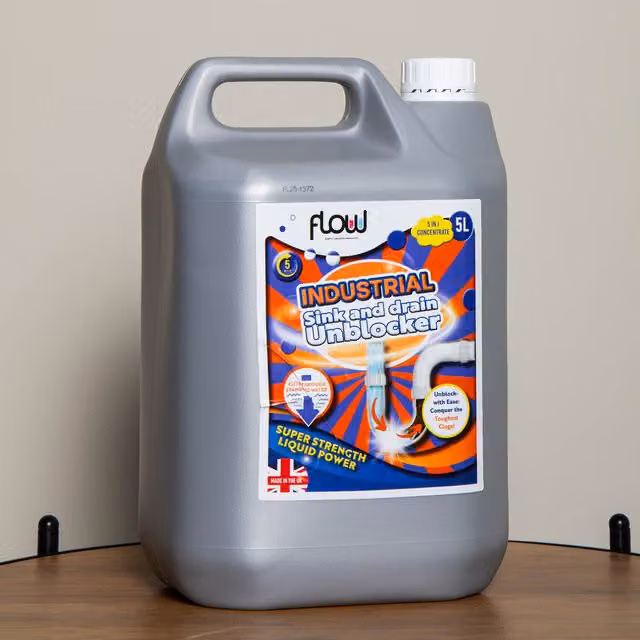Samuel Alexander Heavy Duty Sink and Drain Unblocker, 5 Litre, Grey
