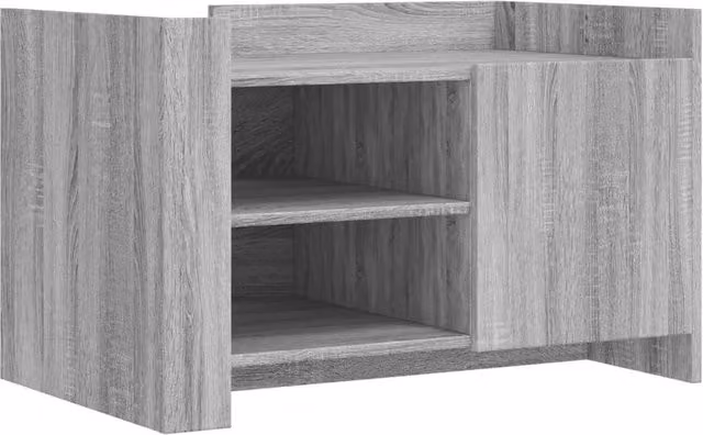 Berkfield Home Grey Sonoma Coffee Table in Engineered Wood W/D/H: 80 x 50 x 50 cm – 1