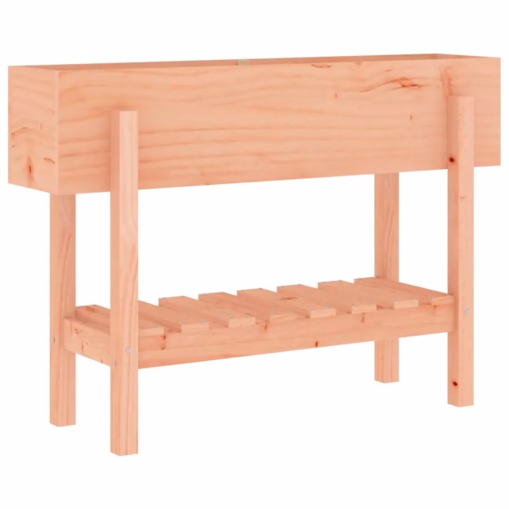 Berkfield Home Garden Raised Bed in Brown Solid Wood W/D/H: 101 x 30 x 69 cm – 2