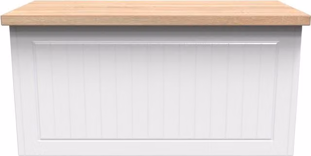 Ready Assembled 2 U Cambridge Blanket Box in White
