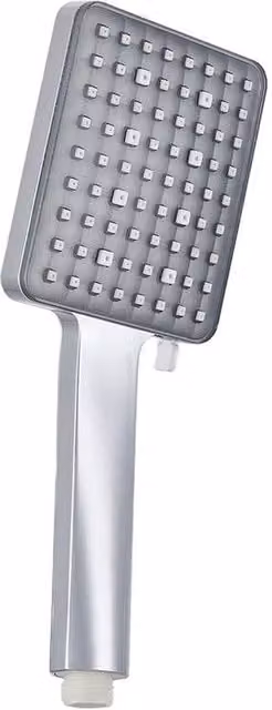 Living and Home Silver High Pressure Handheld Shower Head with 6 Spray Modes including Mist and Rain, G1/2
