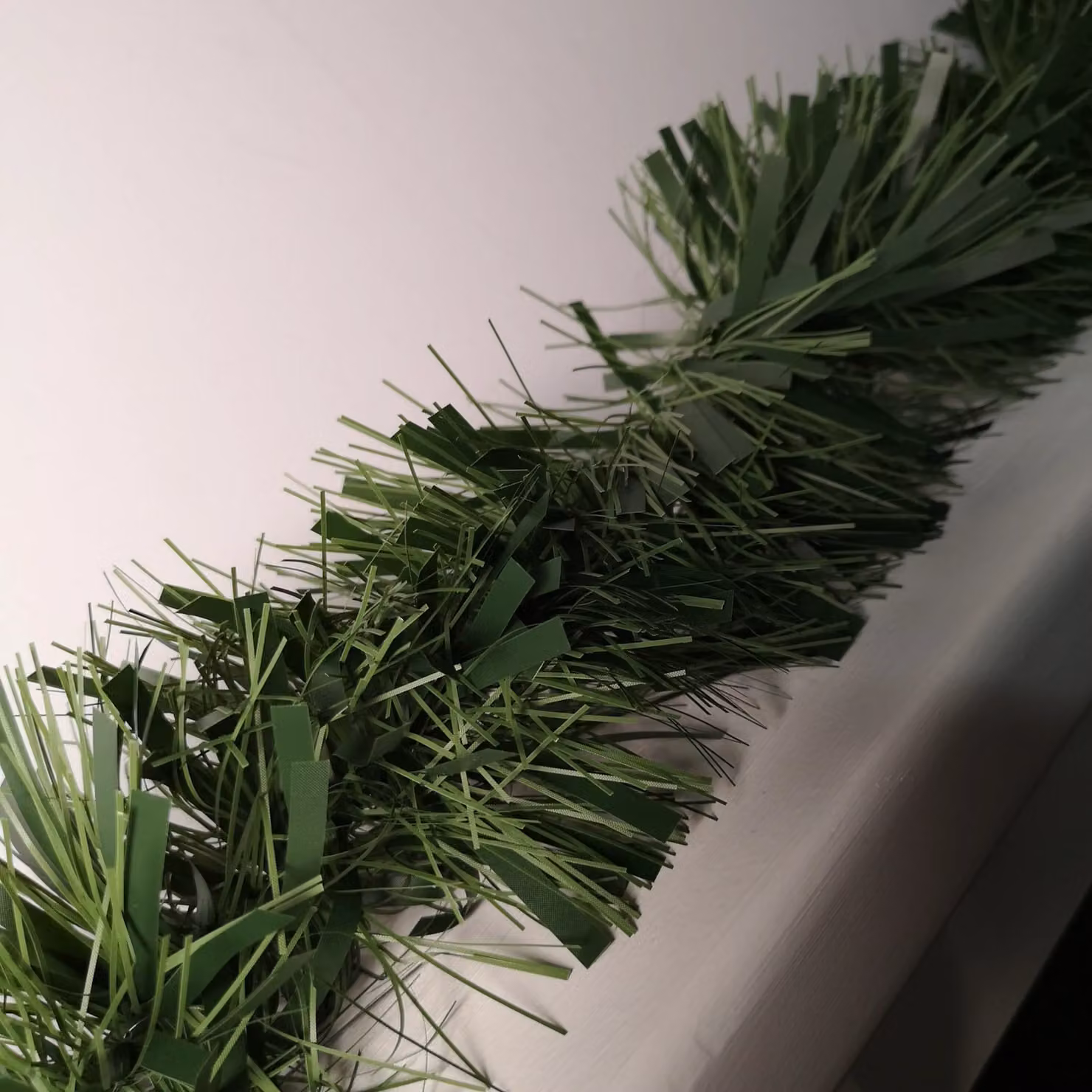 Samuel Alexander Green Luxury Chunky Cut Tinsel Garland Christmas Tree Decoration, Length: 10 m, Width: 15 cm – 2