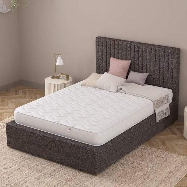 Catherine Lansfield Serene Sleep Bonnell Spring Mattress in White, W/D/H: 180 x 200 cm