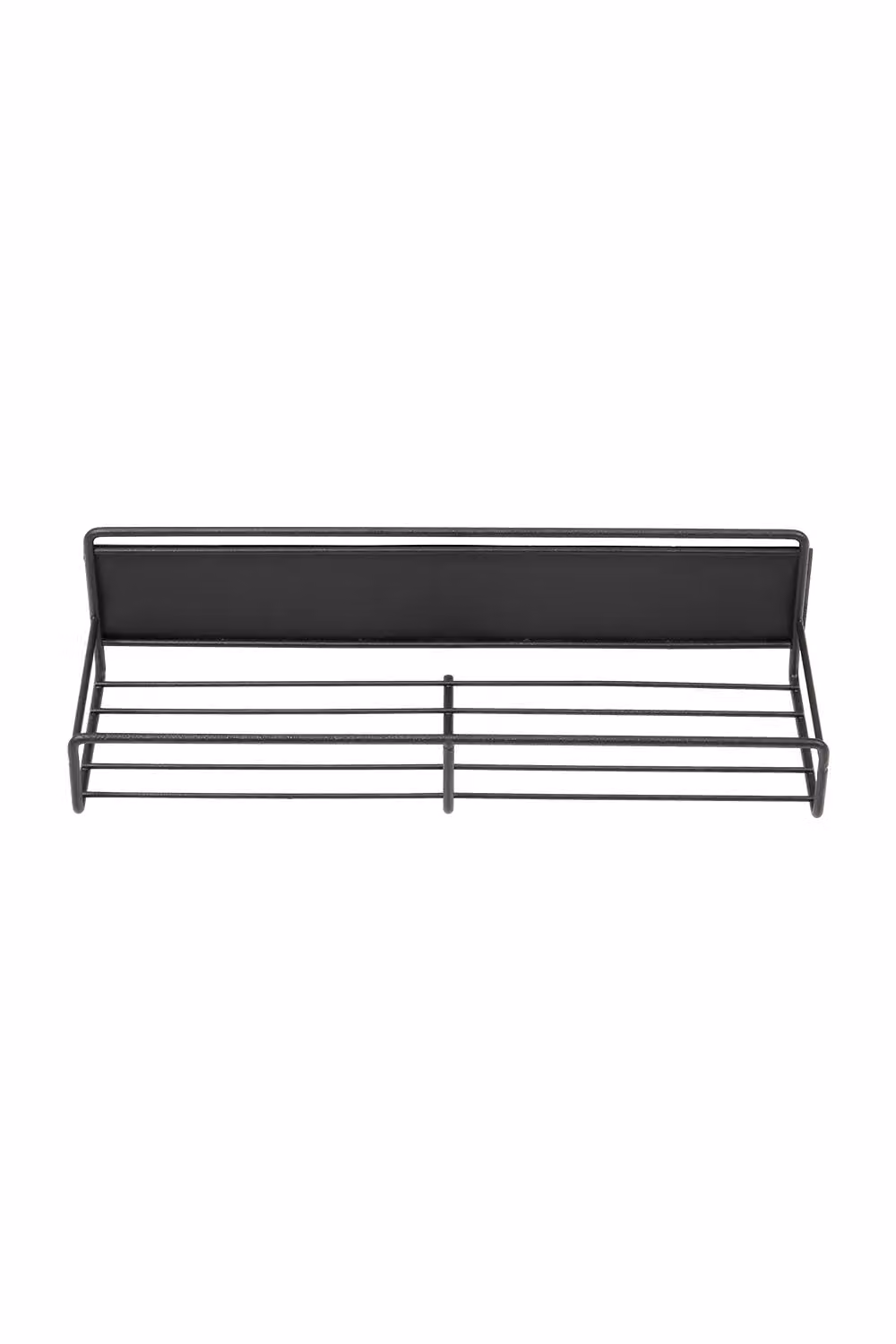 Living and Home 2-Piece Magnetic Metal Fridge Storage Shelves with Hooks and Hanging Spice Rack in Black – 2