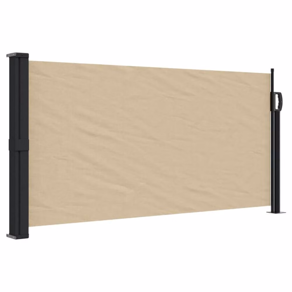 Berkfield Home Retractable Side Awning in Beige, W/D/H: 100 x 500 cm – 2
