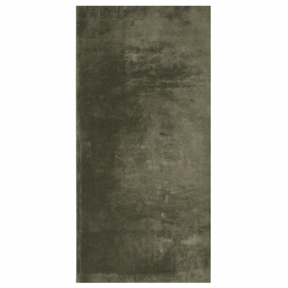 Berkfield Home HUARTE Short Pile Washable Rug in Green, W: 100 cm x D: 200 cm – 2