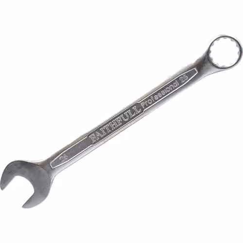 Faithfull 26mm Combination Spanner in Silver Chrome Vanadium with Satin Finish