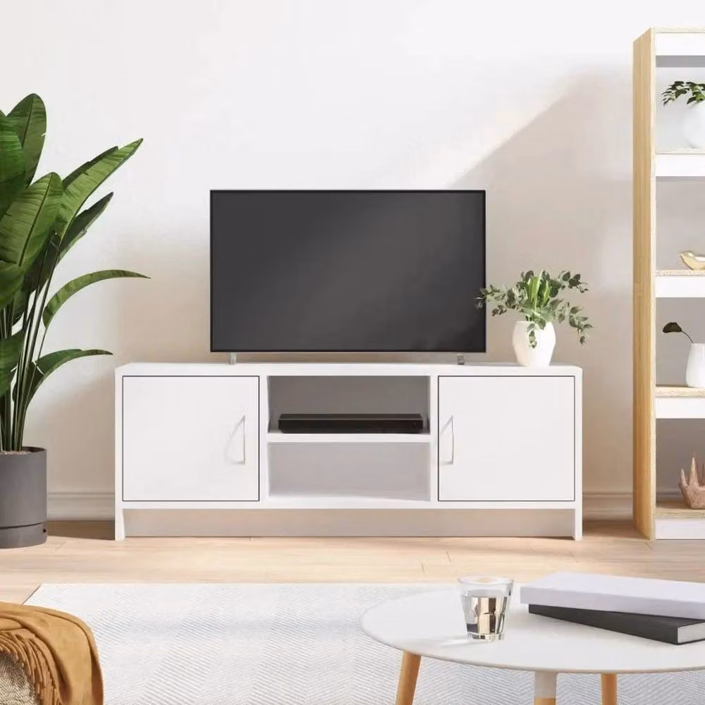 Kelvenix Modern White TV Cabinet W/D/H: 102 x 37.5 x 37.5 cm – 2