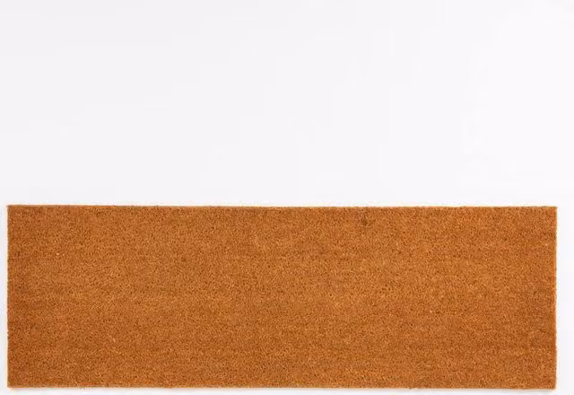 Esselle Astley Plain Coir Door Mat in Brown and Beige, W/D/H: 120 x 40 x 1 cm – 4