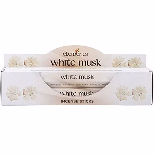 Something Different Elements White Musk Floral Incense Sticks, Pack of 6