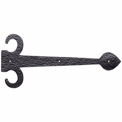 Loops Pair of Ornate Sword Hinge Fronts in Black Antique, 380mm