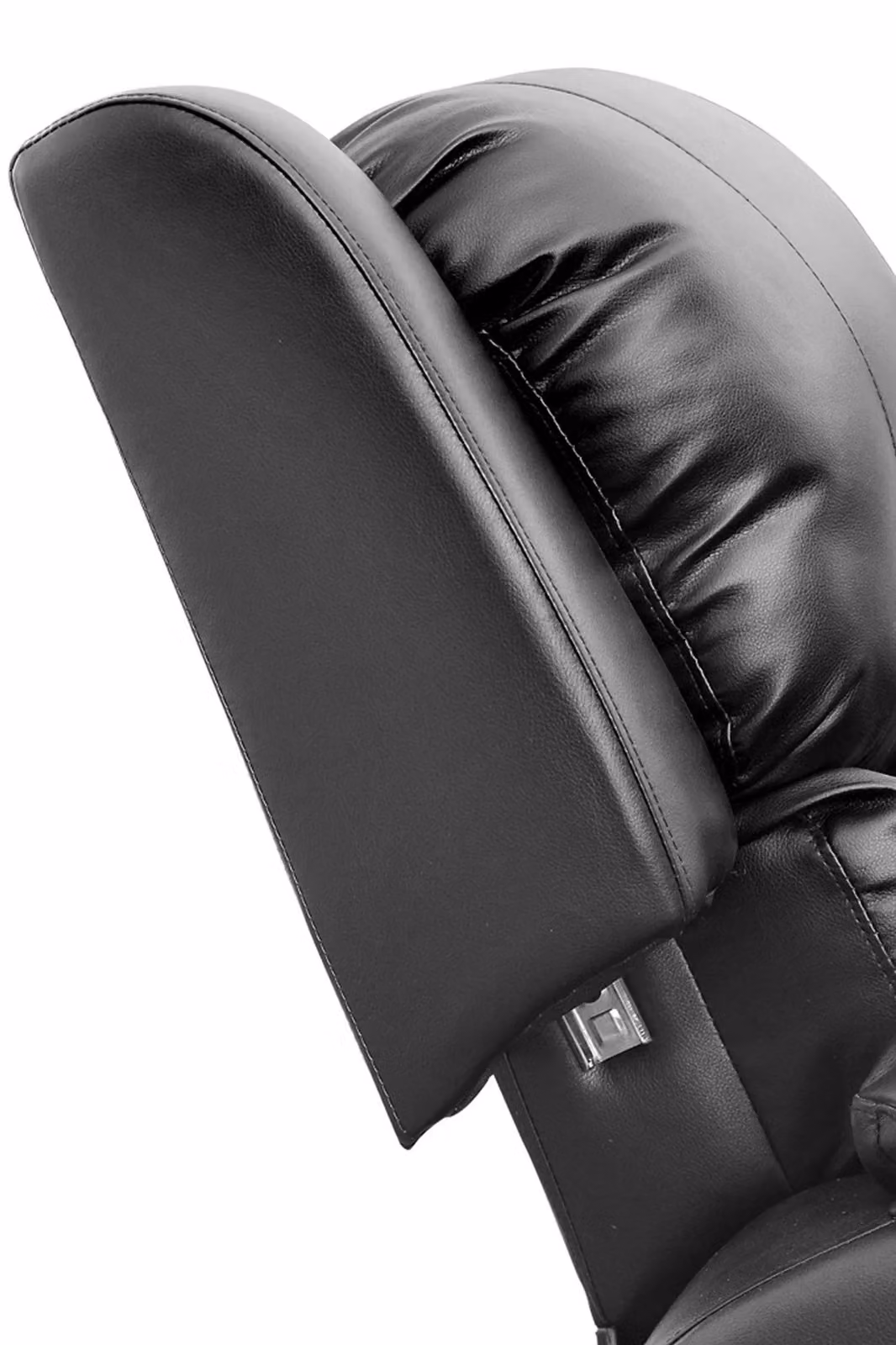 More4Homes Madison Black Bonded Leather Manual Recliner Armchair – 3