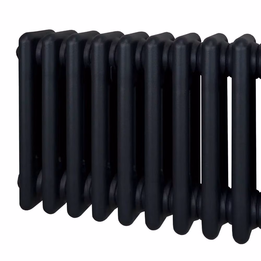 Monstershop Traditional 3 Column Steel Radiator, Black, H 180 cm x W 20.2 cm x D 10 cm – 5
