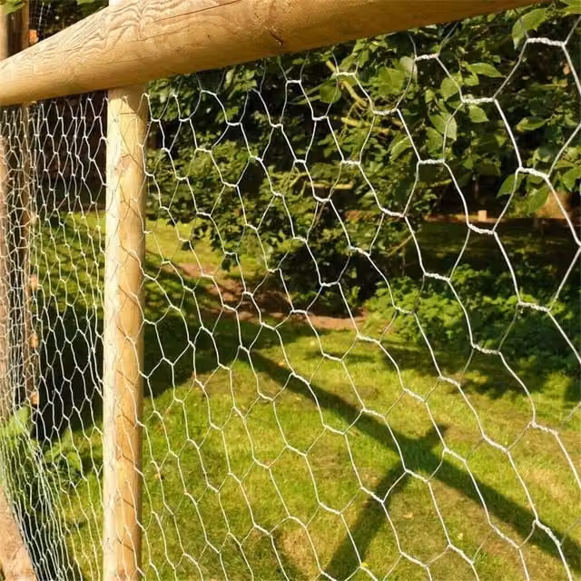 EONLION Galvanised Steel Chicken Wire Mesh Poultry Fence, Silver, Height: 100 cm, Length: 25 m