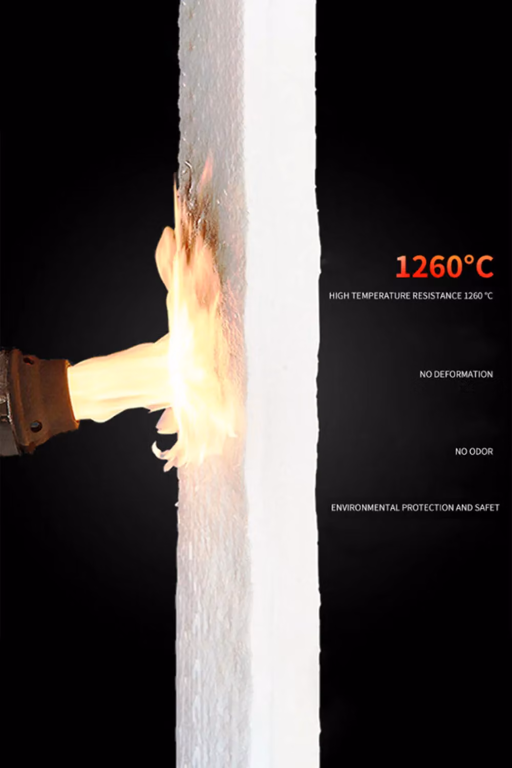 Living and Home White High Temperature Insulation Ceramic Fiber Blanket – 3