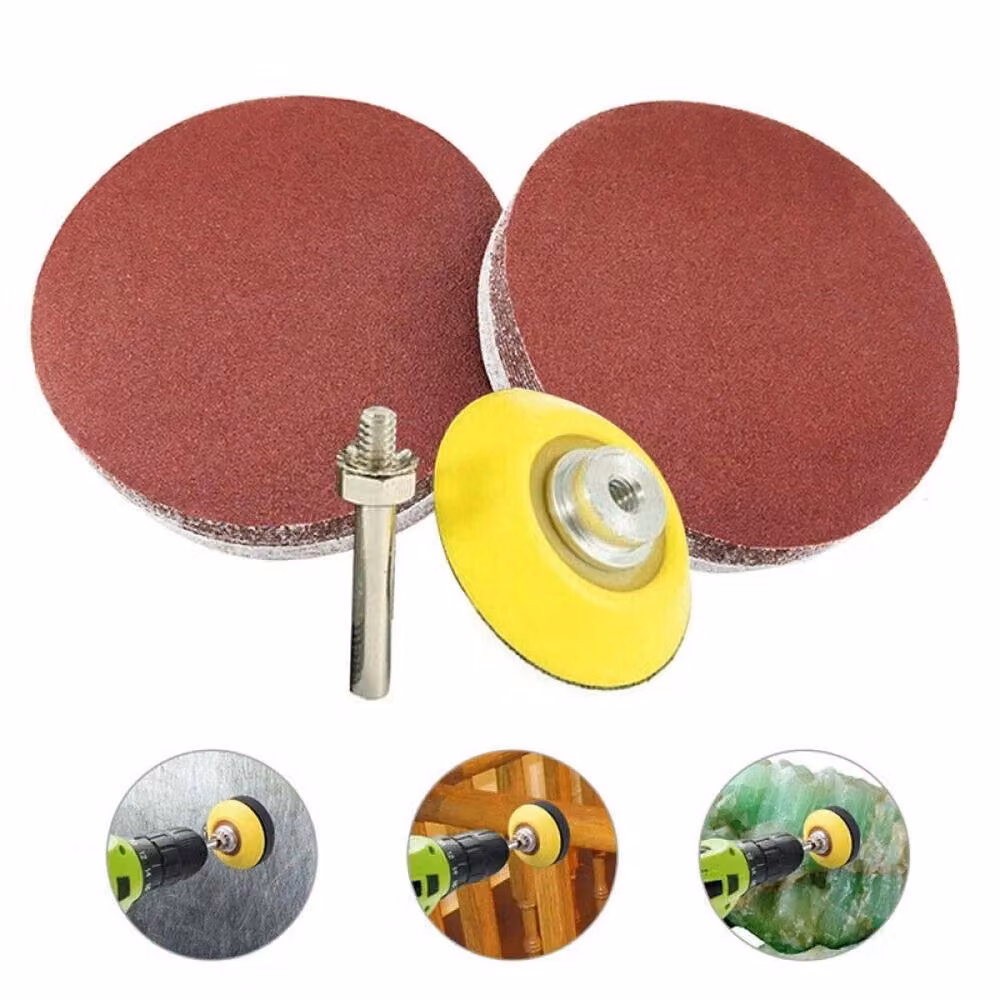 SPETLEK 100-Piece Brown Hook and Loop Random Orbital Sander Discs, 75 mm – 3