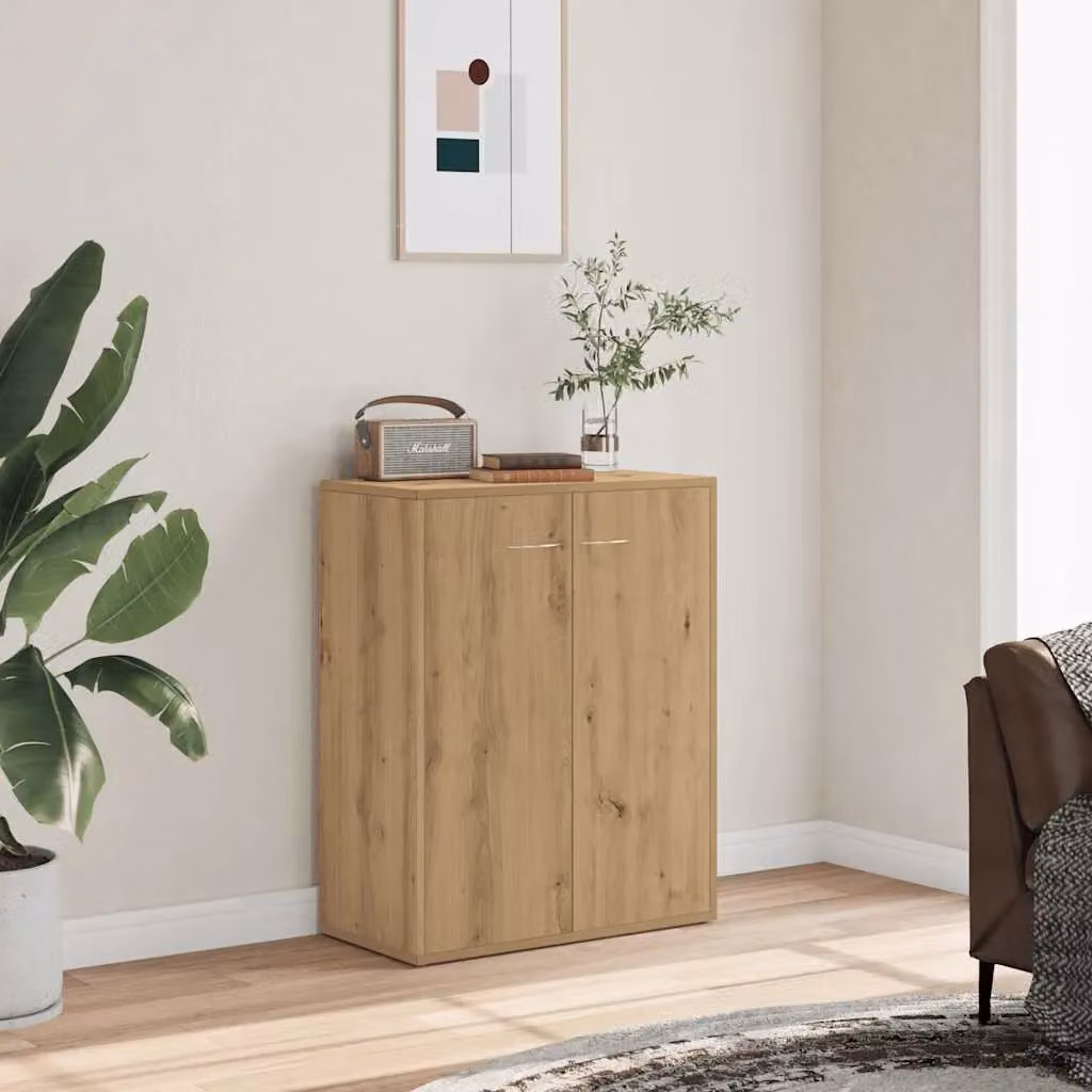 Berkfield Home Artisan Oak Sideboard in Brown, W/D/H: 60 x 30 x 75 cm – 2