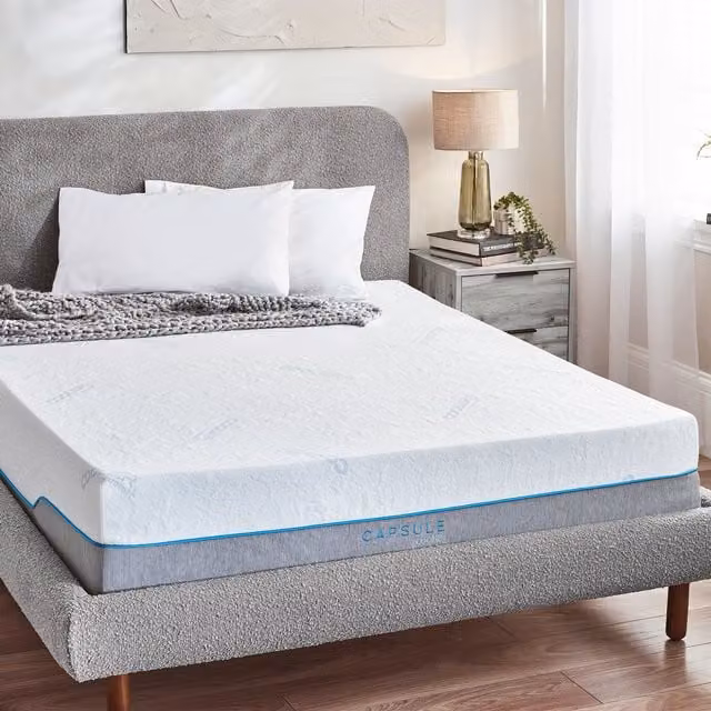 Julian Bowen Capsule Cool Hybrid Mattress in White, W/D/H: 180 x 200 cm