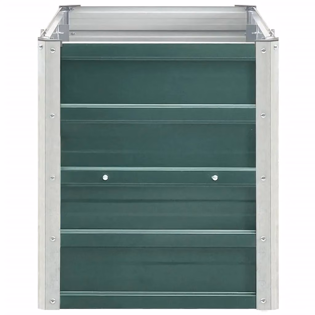 Berkfield Home Garden Galvanised Steel Raised Bed in Green, W: 240 cm, D: 40 cm, H: 45 cm – 3