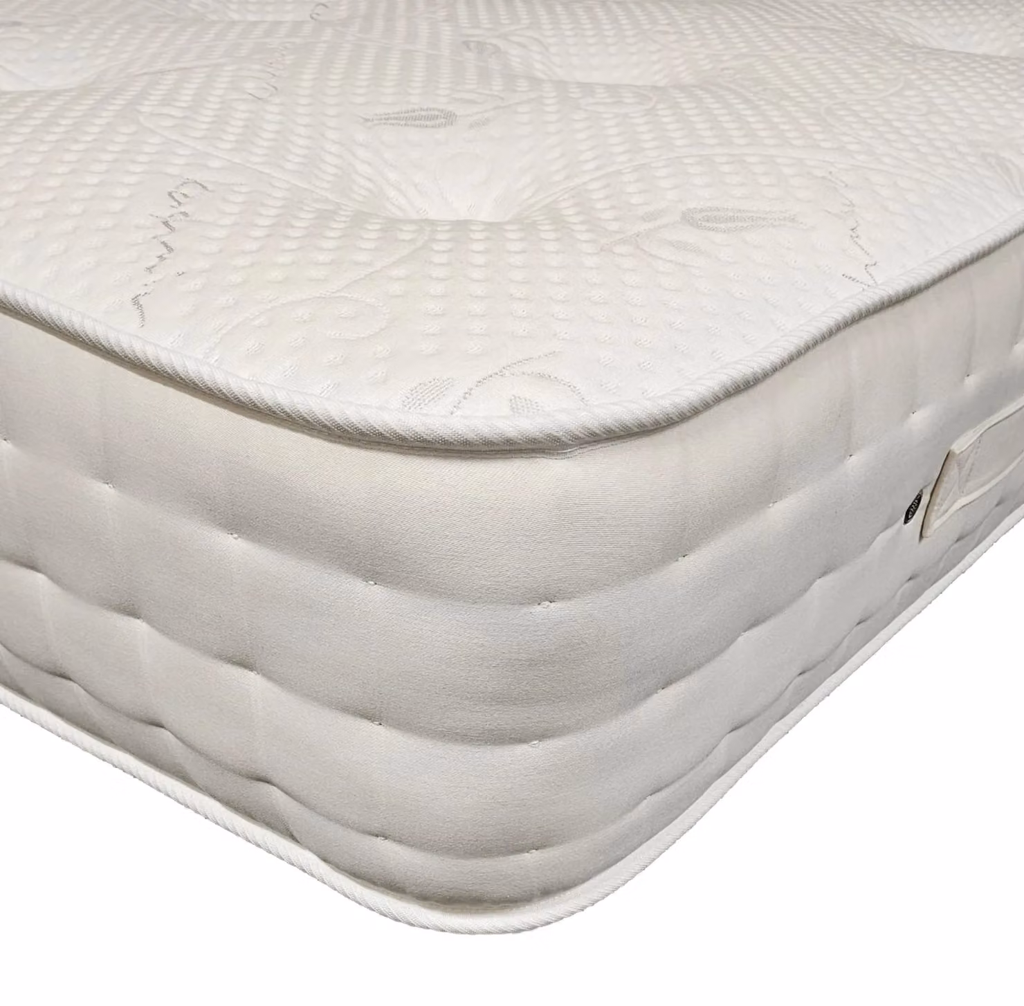 Knight Sleep Natural Cashmere 1000 Pocket Hybrid Mattress in White, Double, W/D/H: 140 x 200 cm – 2