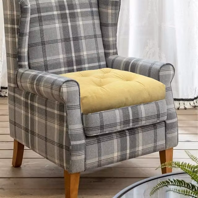 Roseley Rectangular Velvet Booster in Beige