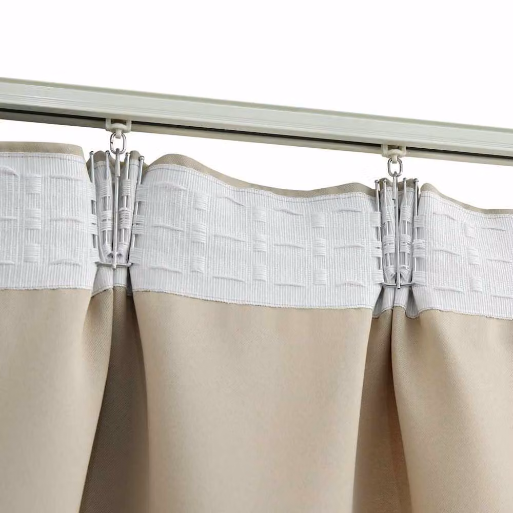 Berkfield Home Blackout Fabric Curtain Panels with Hooks, Beige, W: 140 cm, H: 225 cm, 2 Pack – 2