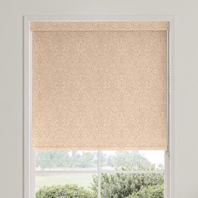 William Morris Acorn Translucent Made To Measure Roller Blind in Clay Floral Pattern