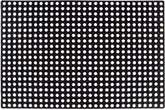 Berkfield Home Black Rubber Mat W/D: 80 x 120 cm – 1