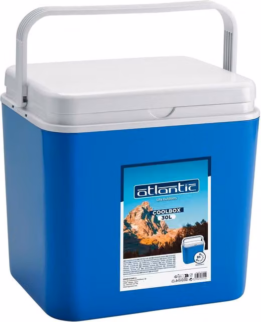 Atlantic Portable Camping Food Cooler, Blue, 30l